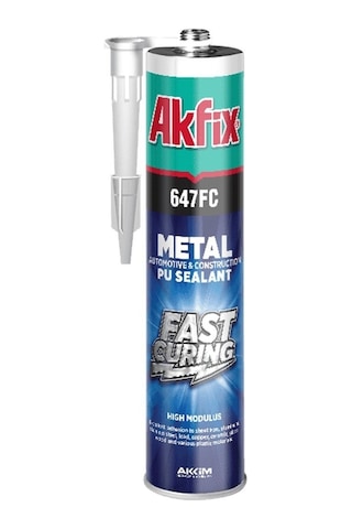 Akfix P647 Poliüretan Otomotiv Mastik 280 Ml.Siyah Siyah