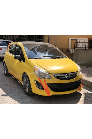 Opel Corsa D Steinmetz Ön Ek Karlık Abs Plastik Mat Siyah 2011 2012 2013 2014 Makyajlı Kasa Karlık+bodykit+ek