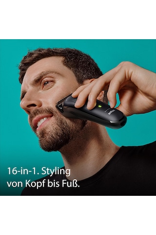 Braun Hepsi Bir Arada Giyotin Seti 7, 12'si 1 Arada Çoklu Bakım, Sakal Kesme Makinesi, Burun Kılı Kesme Makinesi, Yüz, Baş Ve Vücut İçin Saç Kesme Makinesi 100 Dak. Pil, 14 Uzunlukta 3-21 Mm , Su Geçirmez, Mgk7460, Siyah