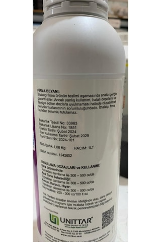Baloo Bakır Asfertglobal Bakırlı Gübre Çözeltisi 1 LT
