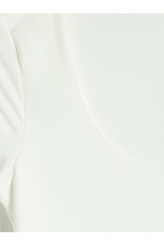 Lcw Vision Ekru U Yaka Kadın Çıtçıtlı Body