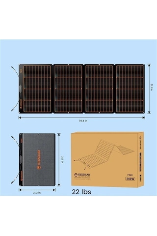 Flexsolar F240 Taşınabilir Güneş Paneli 240w-113543