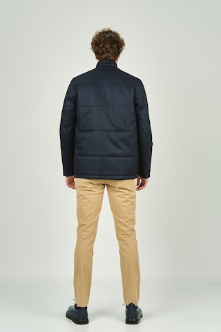 Lucas Erkek Hakim Yaka Fermuar Ve Çıtçıt Kapamalı Kaban 4784 Lacivert Lacivert