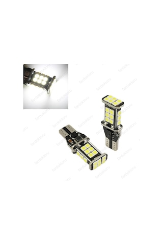 Fardoktoru T15 Led Geri Vites Ampulü Beyaz Güçlü Işik W16W