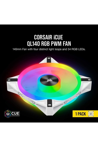 Corsaır 14Cm İcue Ql140 Co-9050105-Ww Rgb Kasa Fanı