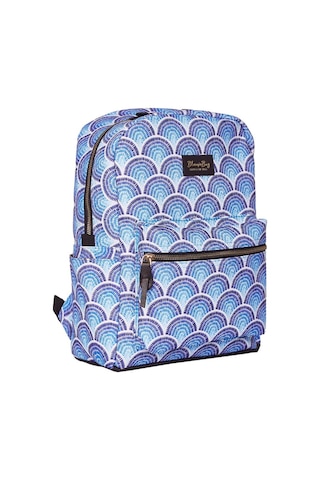 Bloominbag Calm Waves 13-14 İnç Laptop / Macbook Sırt Çantası Mavi - Beyaz