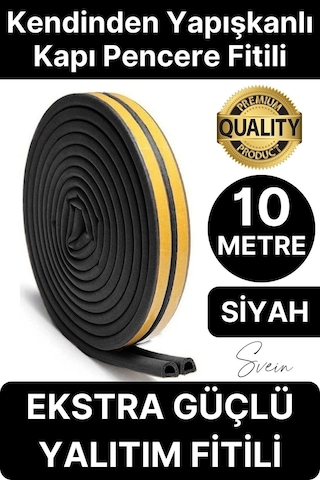 Fitil Premium Kapı Pencere Soğuk Toz Geçirmez İzolasyon Fitili Kendinden Yapışkanlı Isı Yalıtım 2x5 Diğer