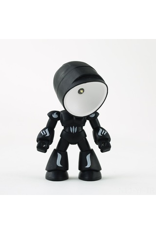 Yifomall Kreatif Dıy Mini Lamba: Kahraman Polis Robot Figürü Masaüstü Dekoratif Gece Aydını Kırmızı Ld22 Diğer