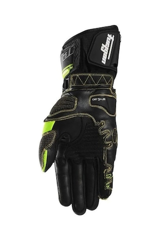 Furygan Styg20 X Kevlar Deri Motosiklet Yarış Eldiveni Siyah - Neon