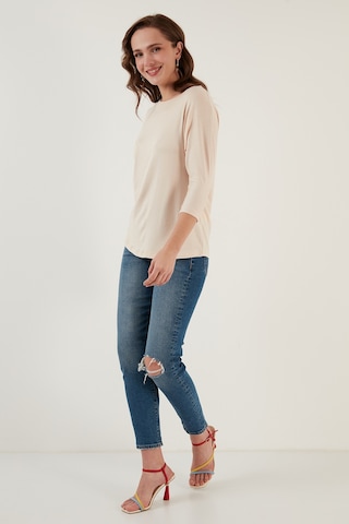 Lela Bisiklet Yaka Truvakar Kol Bayan Bluz 5861416Y Taş