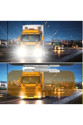 Boatshop1 1pc Araç Anti Parlama Güneşlik Gündüz Gece Kullanım Abs Malzeme Çoğu Araç İçin Şık Rüzgarlık Aksesuarı