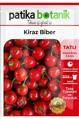 Patika Botanik 200 Adet Kiraz Biber Tohumu Tatlı