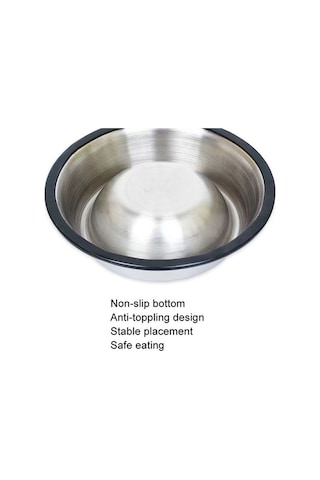 Dm Cbtx Anti-uç Paslanmaz Çelik Kedi Köpek Maması Kasesi Xxl 26 Cm