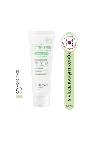 Muldream Ac Tea Tree Fresh Yüz Temizleme Köpüğü 120 ML