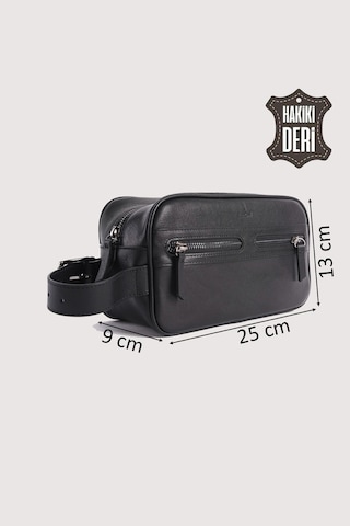 Hakiki Deri Erkek Takım Çantası Siyah Smr8518 Siyah