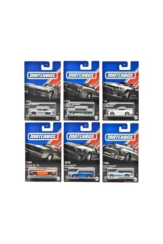 Matchbox American Convertible Cars 6'lı Set Ggf12 Çok Renkli