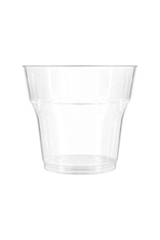 Sert Plastik Mika Kristal Bardak 250 Adet Şeffaf