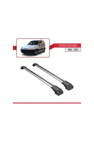 Citroen Berlingo 1996-2003 Arası İle Uyumlu Ace-1 Ara Atkı Tavan Barı Gri