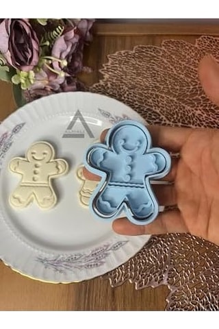 Gingerbread Kurabiye Adam & Kurabiye Kadın Kurabiye Kalıp Seti 2'li