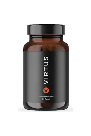 Virtus Tribulus Terrestris, Ginseng, Çemen, Boron, Çinko, Magnezyum, B12 Vitamini ve D Vitamini Takviye Edici Gıda 90 Tablet
