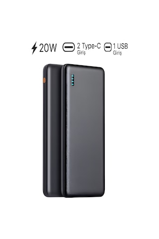 Çelikwork FP10 PD 20 W 10.000 mAh Type-C - Mikro USB Hızlı Şarj Powerbank