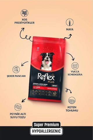 Plus Hipoalerjenik Kuzu Etli, Orta Ve Büyük Irk Yetişkin Köpek Maması, 12 Kg
