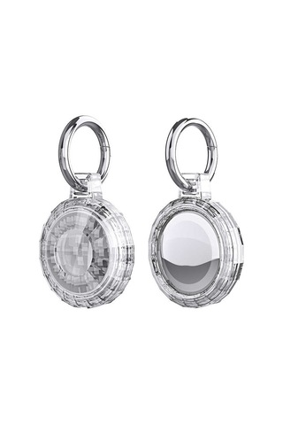 Zore Airtag 04 Uyumlu Silikon Anahtarlık-renksiz