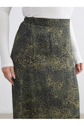 Lcw Grace Haki Beli Lastikli A Kesim Etek