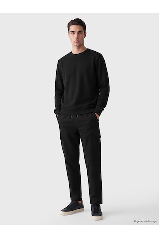 Lcw Eco Siyah Relax Fit Erkek Kargo Pantolon