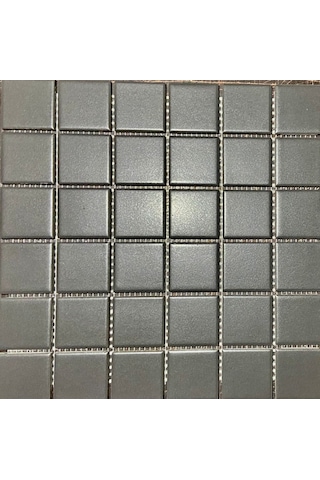 Vitra 5X5Cm Antrasit Mat Mutfak Tezgah Arası Fileli Seramik (437390433)