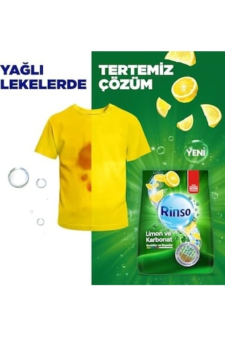 Toz Çamaşır Deterjanı Limon Ve Karbonat Renkliler Ve Beyazlar İçin 4 Kg Toz Çamaşır Deterjanı Limon Ve Karbonat Renkliler Ve Beyazlar İçin 4 Kg