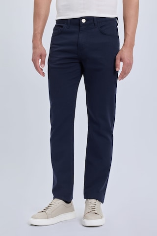 Hatemoğlu Lacivert Slim Fit 5 Cep Pamuklu Kanvas Pantolon