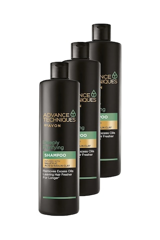 Avon Depply Purifying Yağlı Saçlar İçin Arındırıcı Şampuan 3 x 400 ML