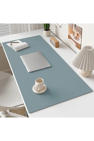 Elmpaly Su Mavi Masa Örtüsü 13.39x31.5 İnç Öğrenci Ve Ofis İçin Büyük Boy Mouse Pad