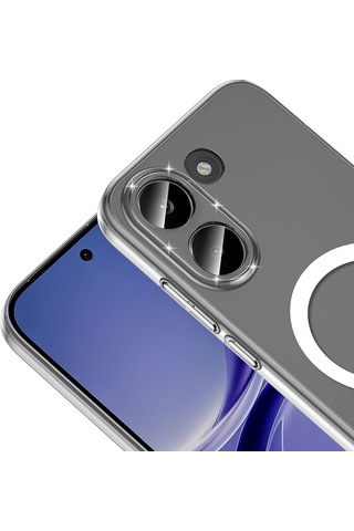 Xiaomi Poco X8 Pro Kamera Korumalı M-safe Şarj Özellikli Şeffaf Zore London Sert Pc Kapak