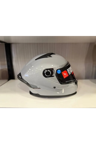 Mt Helmets Sv Solid A12 Parlak Motosiklet Kaskı Parlak Nardo Gri