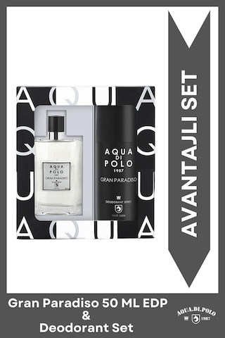Aqua Di Polo 1987 APPXGR03EPD Gran Paradiso Erkek Parfüm ve Deodorant Seti