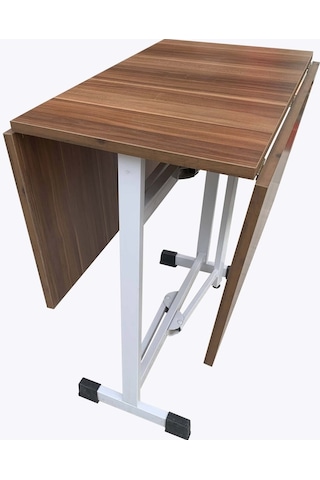 Evimeaksesuar Kanatlı(Yana Katlanır) Metal Ayaklı Masa