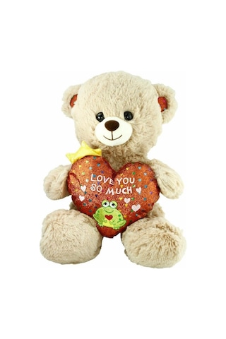 Pjh2323 Peluş Kalpli Ayı Love You 30 Cm Çok Renkli