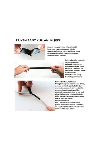 OAG 50 mm Kendinden Eriyen Kauçuk Yalıtım Bantı - 8 Metre - BA03