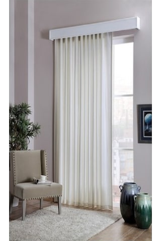 Taç Saten Güneşlik Perde Renk:krem En:300 Cm Renk: Krem