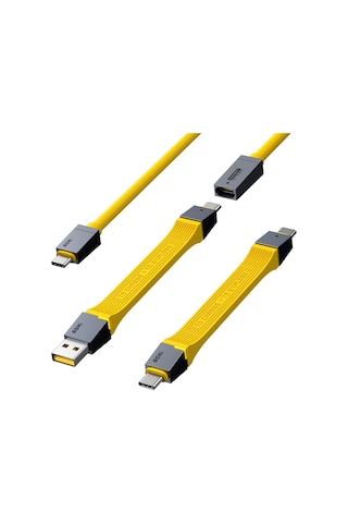 Aohi The Future 4-İn-1 Type-C To Type-C 240 W PD3.1 USB4 8K Hızlı Şarj Data Kablo Seti