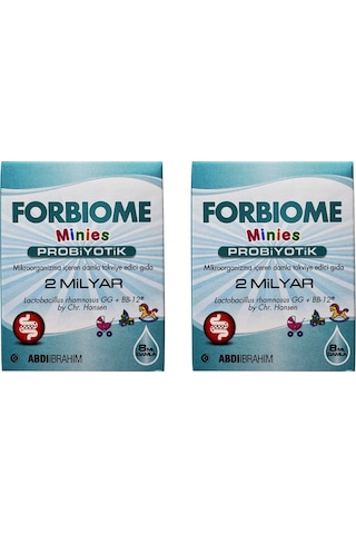 Forbiome Minies 2 Milyar Probiyotik Damla 8 Ml 2 Adet Forbiome Minies 2 Milyar Probiyotik Damla 8 Ml 2 Adet