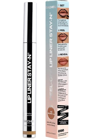 Sacheu Lip Liner Stay-n Soyulabilir Uzun Süre Kalıcı Dudak Çizgisi Belirginleştirici 02 Muah-ve 3.5ml 02 Muah-ve