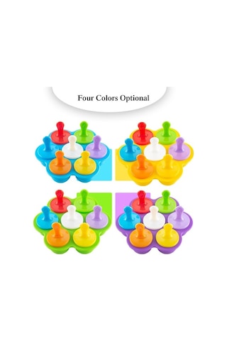 Besthome1 Pembe 7 Açık Silikon Kalıp - Pastalar, Buzlar İçin Pratik Çok Renkli Mutfak Ürünleri Çok Renkli