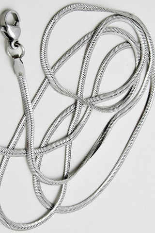 Yassı Model Snake Yılan Kolye Erkek Çelik Kolye Zincir Eck03 (374690265) Beyaz