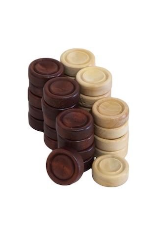 Helena Wood Art Şimşir Mini Tavla Pulu 19Mm