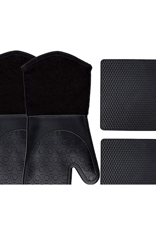 Suntek Barbekü Eldivenleri Fırın Eldivenleri Isıya