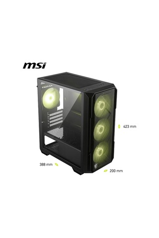 Mag Forge M120r Aırflow Temperli Cam 3x120mm 1x120mm Argb Fan Matx Gaming Bilgisayar Kasası