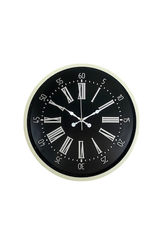 Zentime 36 Cm Krem Dekoratif Duvar Saati çok Renkli